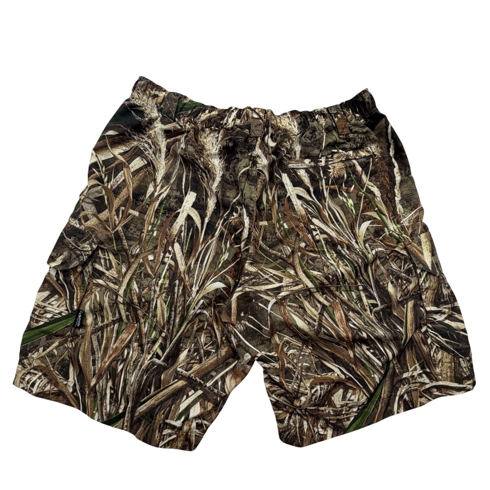 Gander Mountain Guide Series Cargo Shorts Mens L Camo Realtree Max-5 Ripstop